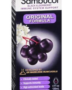 Sambucol® Black Elderberry Dietary Supplement Syrup, 4-ounce bottle