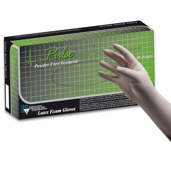 Pulse® 151 Series Latex Exam Glove, Small, White