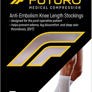 3M Futuro™ Anti-Embolism Stockings, Knee-High, Closed-Toe, Medium/Regular, White