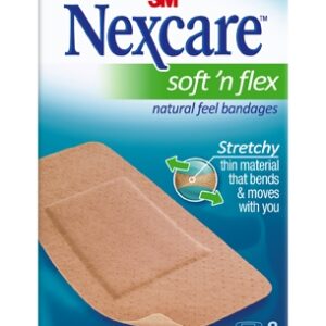 Nexcare™ Soft 'n Flex Tan Adhesive Strip, 2 x 4 Inch