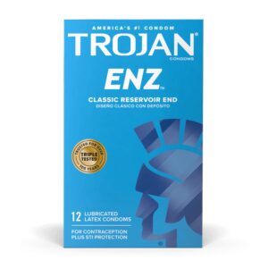 Trojan-Enz® Lubricated Latex Condom
