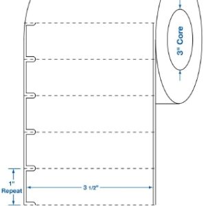 Blank Label Centurion? Laboratory Use White Paper 1 X 3-1/2 Inch