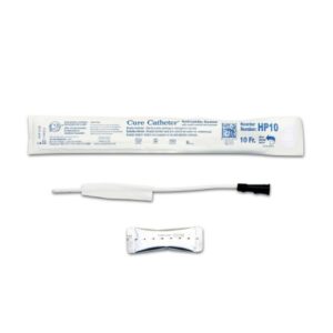 Urethral Catheter Hydrophilic Cure Catheter? Straight Tip Hydrophilic Coated Plastic 10 Fr. 10 Inch