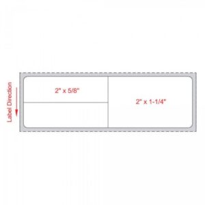 Blank Label Meditech? Thermal Label White Paper 1-1/4 X 4 Inch