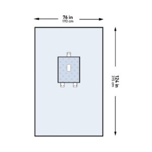 Abdominal Drape McKesson Pediatric Laparotomy Drape 76 W X 124 L Inch Sterile