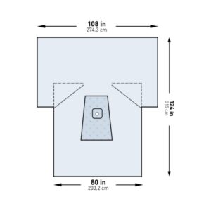 Orthopedic Drape McKesson Lower Extremity Drape 108 W X 80 W X 124 L Inch Sterile