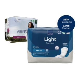 Bladder Control Pad Abena? Light Maxi 16-1/2 Inch Length Moderate Absorbency Fluff / Polymer Core One Size Fits Most