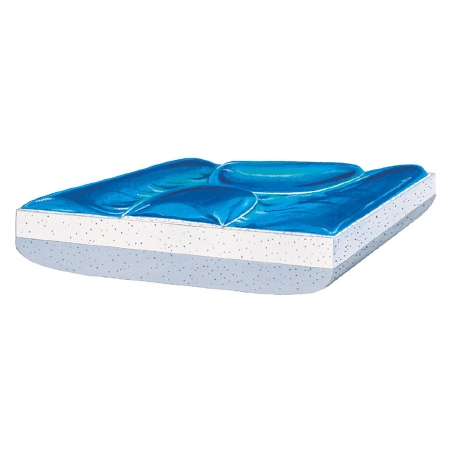 Wedge Seat Cushion Custom Position-Plus+™ 22 W X 16 L X 4 to 2 D Inch Foam / Gel