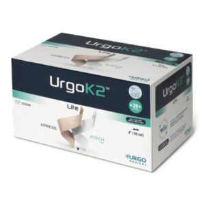 2 Layer Compression Bandage System URGOK2? Lite 4 X 9-3/4 X 12-1/2 Inch Self-Adherent Closure Tan / White / Pink NonSterile Large 20 mmHg