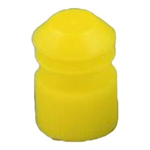McKesson Tube Closure Polyethylene Flanged Plug Cap Yellow 13 mm For Use with 13 mm Blood Drawing Tubes, Glass Test Tubes, Plastic Culture Tubes NonSterile