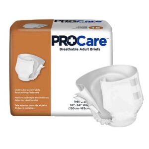 Unisex Adult Incontinence Brief ProCare? X-Large Disposable Heavy Absorbency