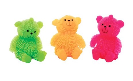 SmileMakers® 24 per Pack Mini Puffy Bears Toys 2 X 2-1/4 Inch