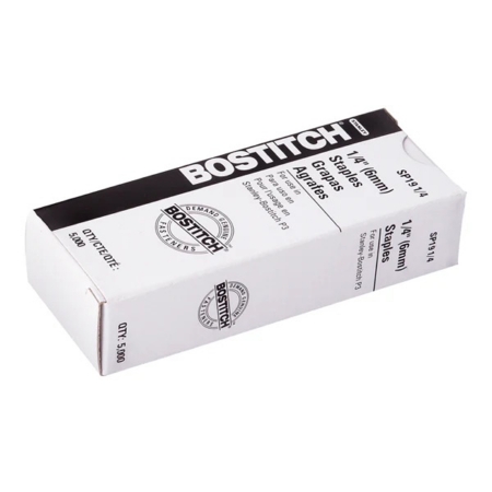 Heavy Duty Staples Bostitch® 1/4 Inch 5000 per Box
