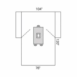 Abdominal Drape Laparotomy Drape 104 W X 76 W X 120 L Inch Sterile
