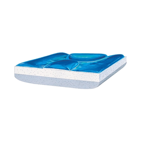 Wedge Seat Cushion Custom Position-Plus+™ 28 W X 20 L X 4 to 2 D Inch Foam / Gel