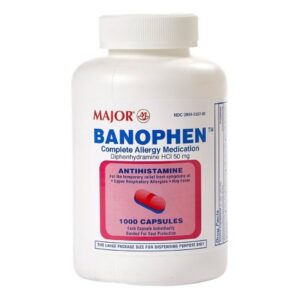 Allergy Relief Banophen? 50 mg Strength Capsule 1,000 per Bottle