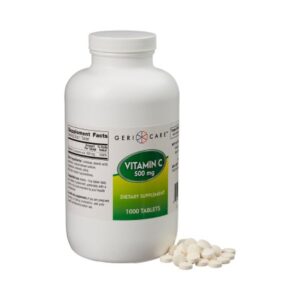 Vitamin C Supplement Geri-Care? Ascorbic Acid 500 mg Strength Tablet 1,000 per Bottle