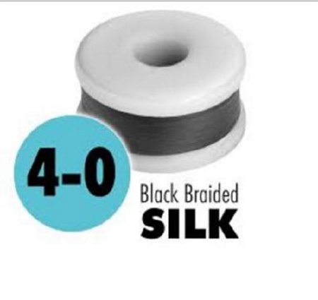 Nonabsorbable Suture without Needle LOOK® Silk Braided Size 5-0