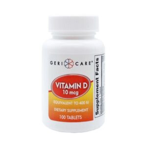 Vitamin Supplement Geri-Care? Vitamin D3 400 IU Strength Tablet 100 per Bottle