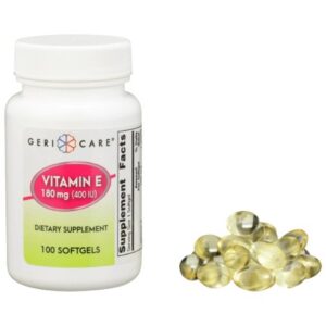 Vitamin Supplement Geri-Care? Vitamin E 400 IU Strength Softgel 100 per Bottle