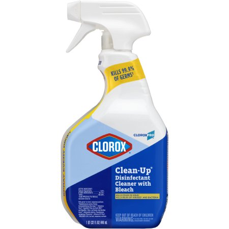 CloroxPro? Clorox? Clean-Up? with Bleach Surface Disinfectant Cleaner Germicidal Pump Spray Liquid 32 oz. Bottle Chlorine Scent NonSterile