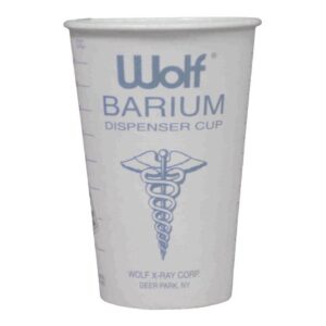 Barium Cup Wolf? 14 oz. White Paper Disposable