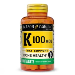 Vitamin Supplement Mason Natural? Vitamin K 100 mcg Strength Tablet 100 per Bottle