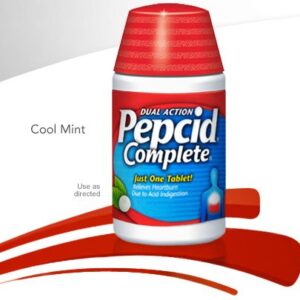 Antacid Pepcid? Complete 800 mg - 165 mg - 10 mg Strength Chewable Tablet 25 per Box
