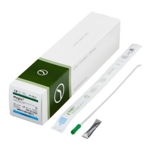 Urethral Catheter Magic3? Coude Tip Hydrophilic Coated Silicone 14 Fr. 16 Inch