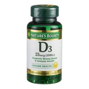 Vitamin Supplement Nature's Bounty? Vitamin D 1,000 IU Strength Softgel 100 per Bottle