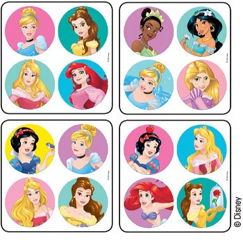 Disney® 300 per Roll Princesses Sticker 2-1/2 Inch