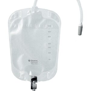 Urinary Leg Bag Conveen? Security+ Anti-Reflux Valve / Clamp Valve NonSterile 1000 mL Vinyl / Flocked
