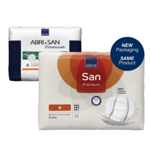 Incontinence Liner Abri-San? Premium 25 Inch Length Moderate Absorbency Fluff / Polymer Core Level 8