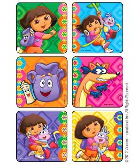 Disney® 75 per Roll Dora The Explorer and Friends Sticker 2-1/2 Inch