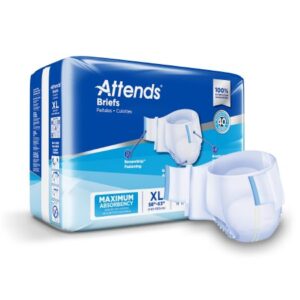 Unisex Incontinence Brief Attends? X-Large Disposable Heavy Absorbency