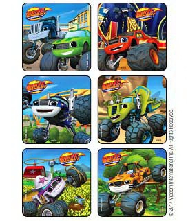 Disney® 75 per Roll Blaze and The Monster Machines - Cool Trucks Sticker 2-1/2 Inch