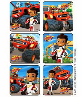 Disney® 75 per Pack Blaze and The Monster Machines Sticker 2-1/2 Inch